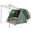 VidaXL Tente de Camping Tunnel 4 Personnes, Tente d'Ombrage avec Sac de Transport, Auvent de Camping, Abri de Jardin, Vert 94397