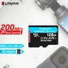 Kingston SDCG4 128GB Micro SD Card 64GB 256GB 512GB TF Card Memory Card SDXC Canvas Go Plus with Adapter Max 200Mb/s Flash TF Card UAV Camera
