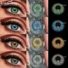 1 Pair Natural Colored Lenses for Eyes Brown Lenses Gray Contact Lenses Green Lense Colored Pupils for Eyes Korean Fashion