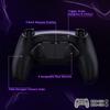 eXtremeRate RISE4 Plus MAX Back Paddle Kit Compatible with PS5 Controller with Clicky Trigger Stop Rubber Remappable Back Button Kit for Compatible