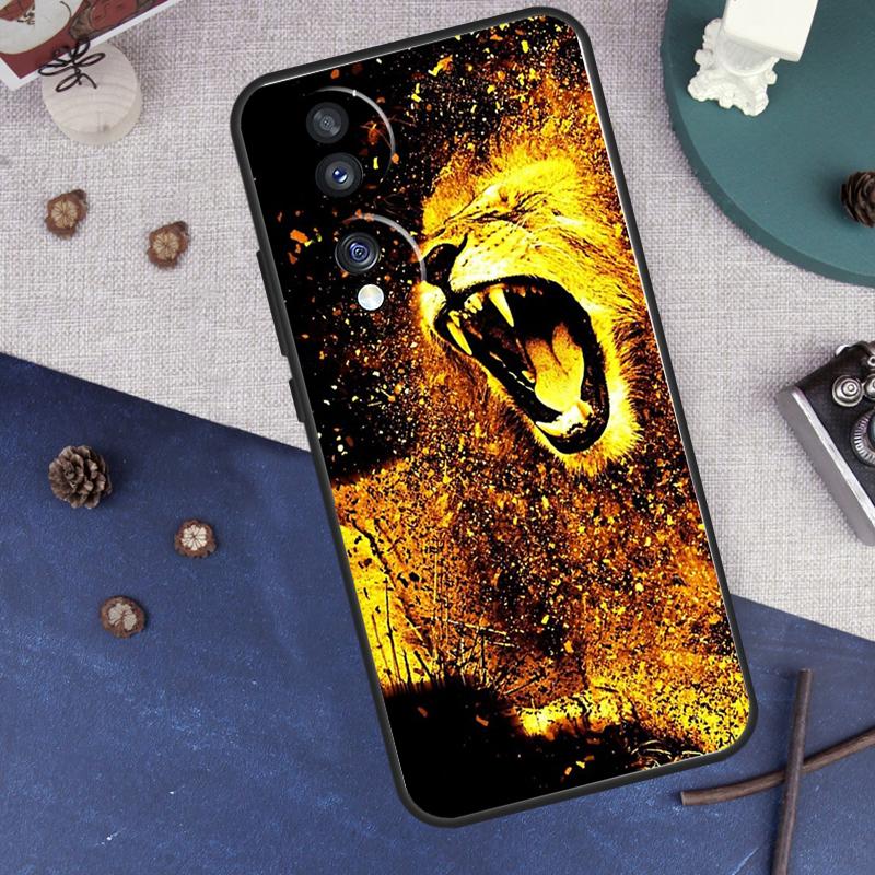 Чехол 'Рычащий Лев' Для Honor Magic 7 6 5 8 Pro Чехол Для Honor 400 200 50 70 90 Lite X8a X8b X9a X9b X9c