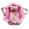 Doll Nursery Basket Bed With Pillow and Bedding, Fabric Pretend Play Cradle for 30cm Dolls and Display Roleplay Activity