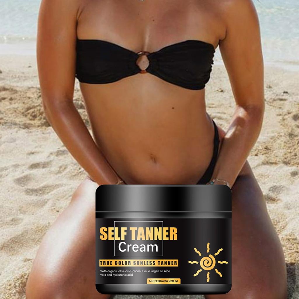 Гель для загара, интенсивный гель для загара, гель для загара для солярия, стойкий водостойкий для потрясающего загара для тела и лица 120 г