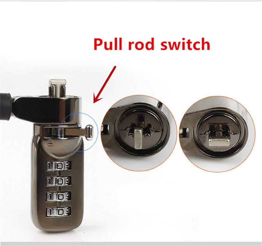 Anti-Theft Password Cable Lock Digital Equipment Anti-theft Lock for Laptops PC Monitor Other Devices
