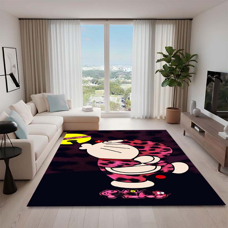 Cute Doraemon Rug, Suitable for Playrooms, Bedrooms, Living Rooms, Sofas, and Other Home Décor; Non-slip Children's Mat.