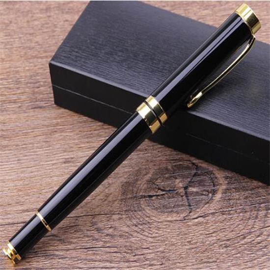 Черная гелевая ручка, бизнес-подарок, металлическая ручка на заказ
