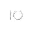 Boucles D'oreilles En Argent 925 Luxenter Avec Zircon Brillant Finition En Rhodié - Lujae