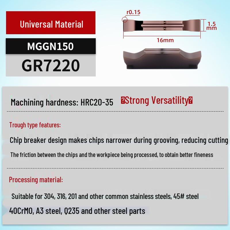 MGGN400/MGMN300/200 CNC Grooving and Parting Cutter Blade