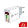 3 Ports USB Charger Quick Fast Charging Wall Adapter with LED Digital Display For Samsung S23 Xiaomi 14 Pro Huawei Mate 60 Redmi