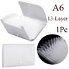 Storage Pockets Paper Organizer File Classify Filing Box Self Standing Briefcase Document Holder