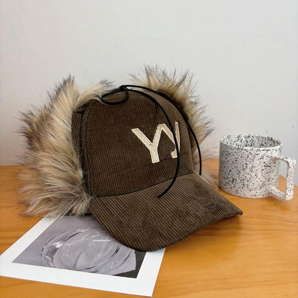 Вельветовая Бейсболка в Корейском Стиле Повседневная Кепка с Козырьком Y2k Ретро Бейсболка с Пером Ежедневная