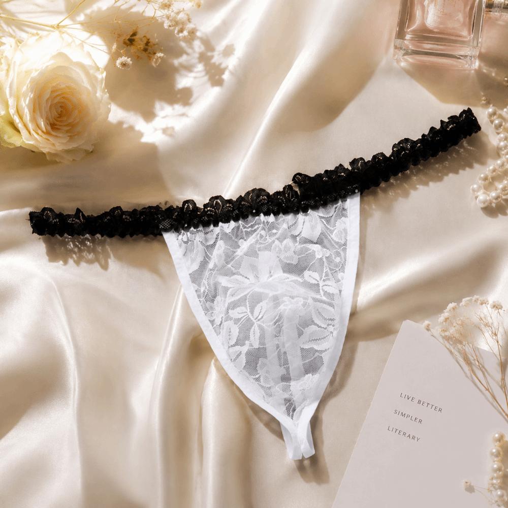 Hollow Out Men Underwear Transparent Triangle Panties Simple Men's Thong Exotic