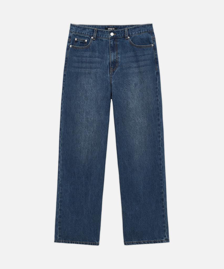 DRAW FIT Usual New Straight Denim Pants [Blue]