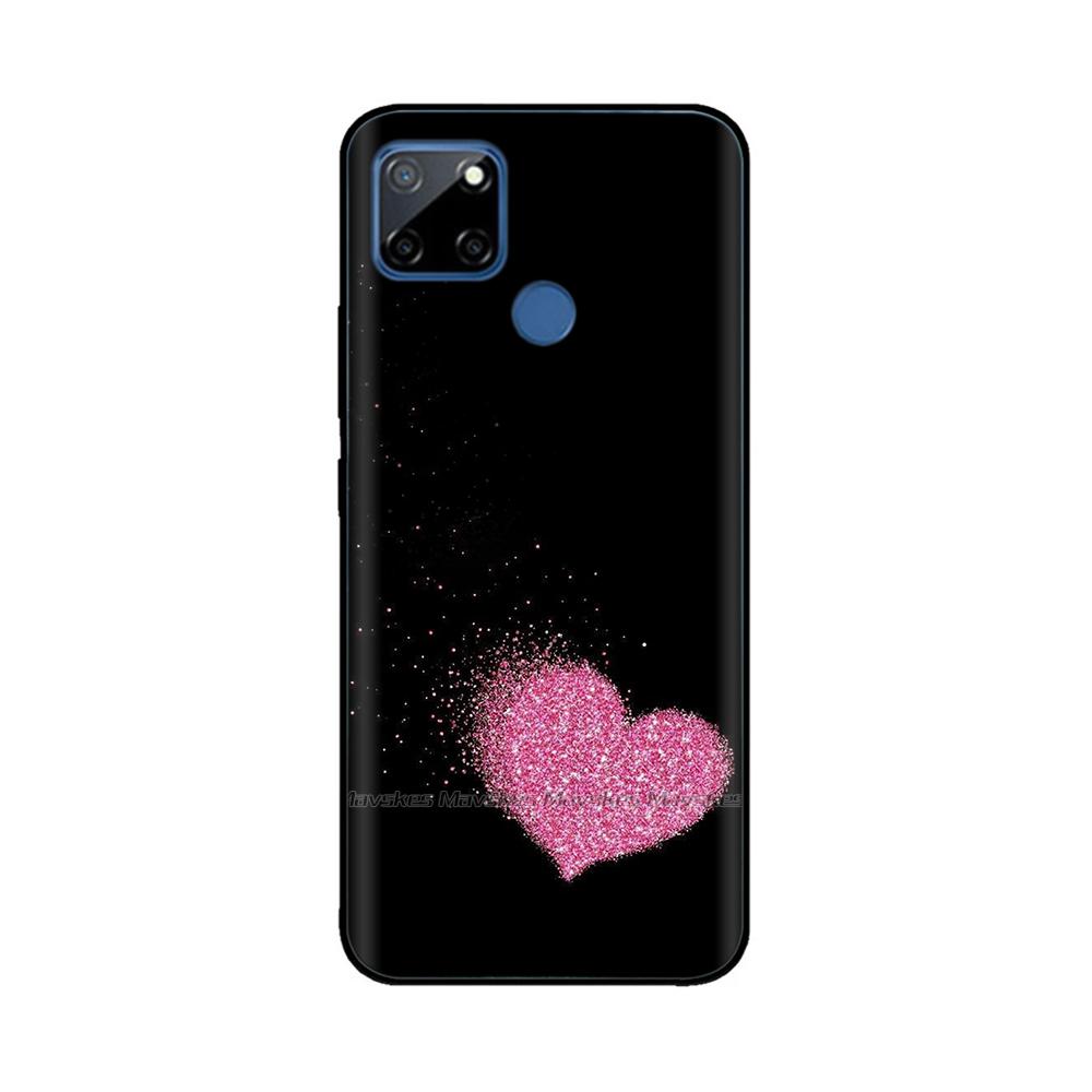 Чехол для Realme C12 C25 C25s Realme 7i Global Чехол Милый Мягкий Силикон ТПУ Задняя Крышка Realme7i RMX2193 Защитный Чехол Fundas