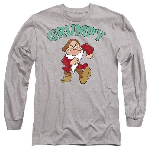 Snow White And The Seven Dwarfs Unisex Adult Current Mood Grumpy Dad Heather Long-Sleeved Fathers Day T-Shirt