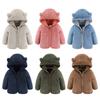 Toddler Baby Fleece Jacket Coat with Ears Hooded Jacket Zipper Up Funny Bear Style