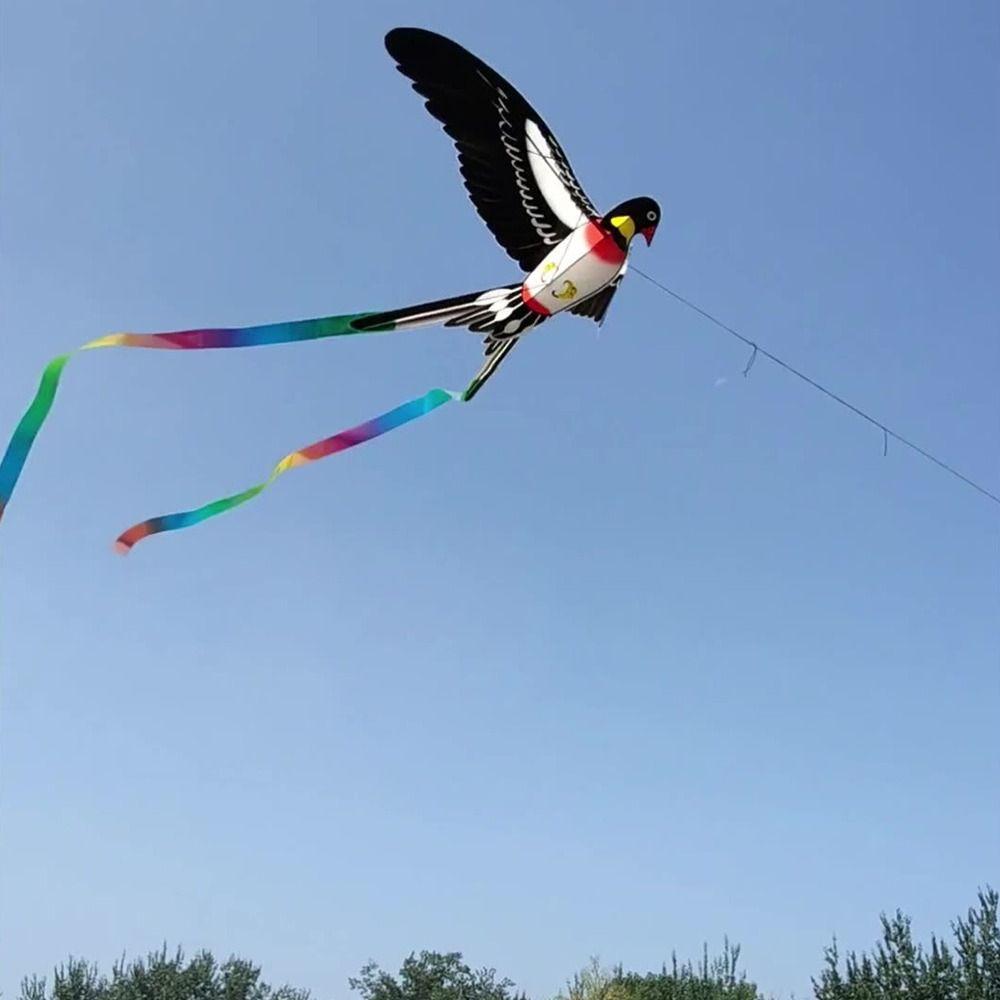 Dynamic Large Eagle Kites 30 Meter Fishing Rod Kite Plastic Eagle Kite Garden Outdoor Sports