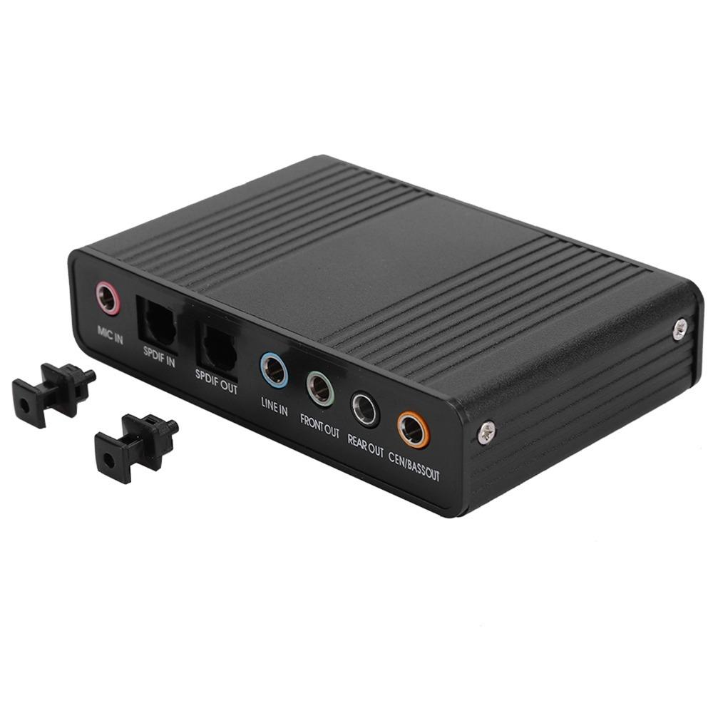 5.1 Channel External Sound Card Plug and Play for SPDIF Audio Input Sound Card Computer Use
