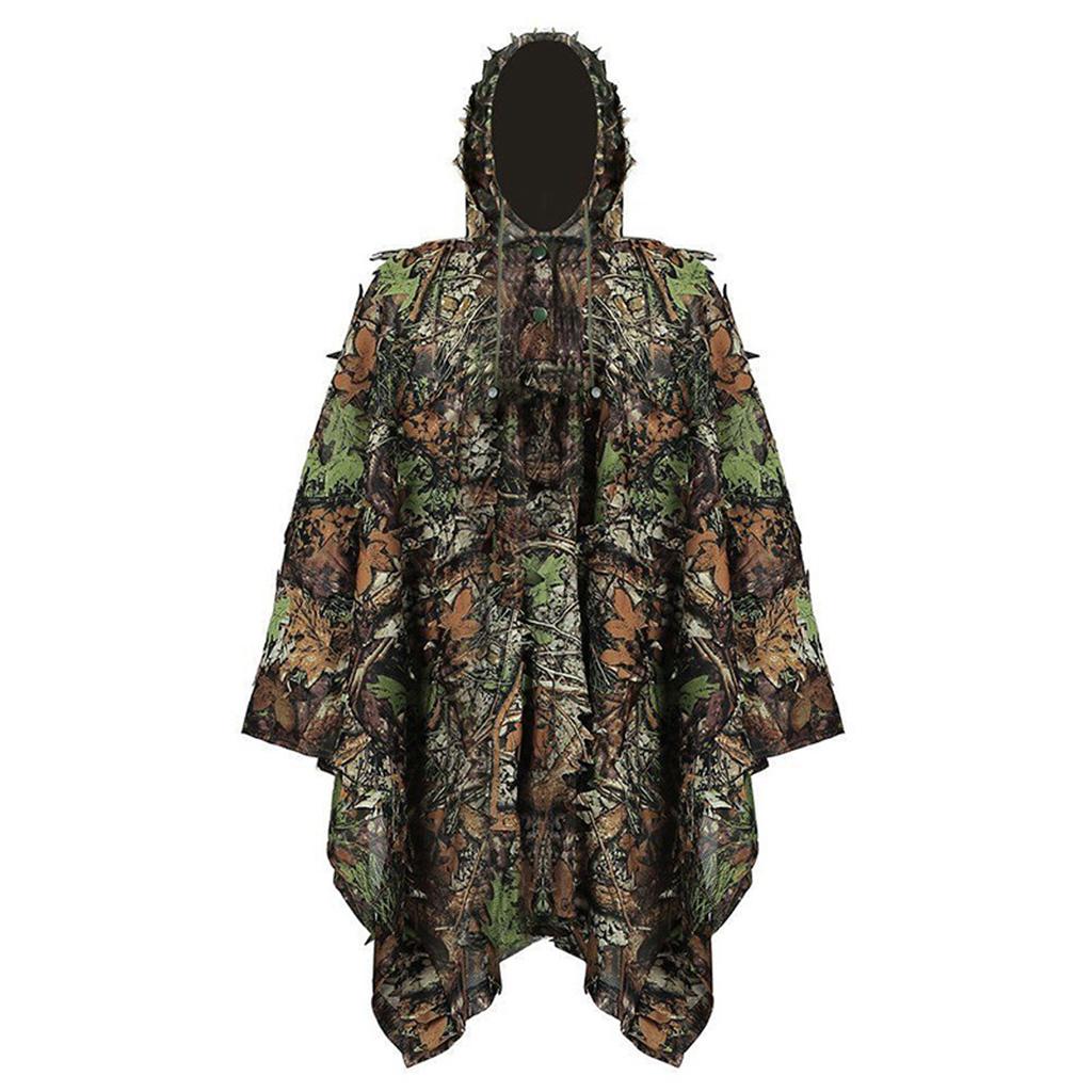 TE Hunting Clothes 3D Maple Leaf Sniper Coat Bionic Camouflage Clothing Jacket for Shooting