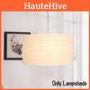 Paper Sheepskin Lamp Shades White Drum Shape Lantern Lampshade Living Decor Room
