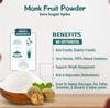 SweeTempt Monk Fruit Powder Sweetener | No Erythritol | Natural Sugar Replacer | Zero Calories | Diabetic & Keto Friendly | 1:1 sugar sugar replace