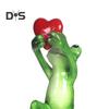 Миниатюрная статуэтка лягушки, скульптура лягушки из смолы, забавная статуэтка для домашнего декора, рабочего стола, спальни, офиса, класса