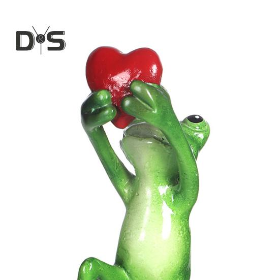 Миниатюрная статуэтка лягушки, скульптура лягушки из смолы, забавная статуэтка для домашнего декора, рабочего стола, спальни, офиса, класса