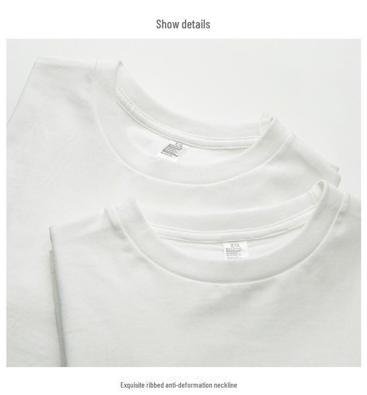 Мужская футболка с коротким рукавом из чистого хлопка в стиле ретро - 100% хлопок