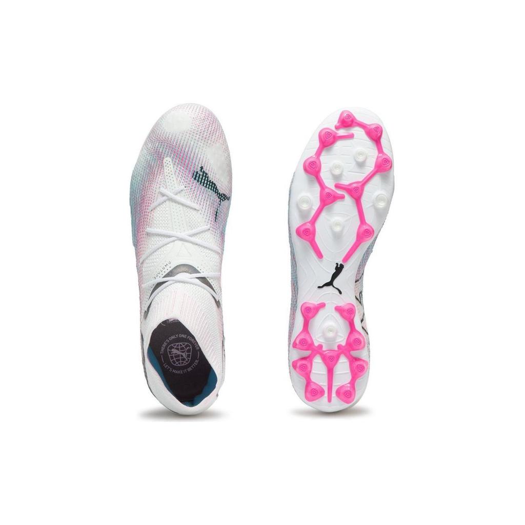 Puma Кроссовки Future Ultimate 7 MG Phenomenal Pack Unisex, белые, черные, ядовито-розовые 107703-01