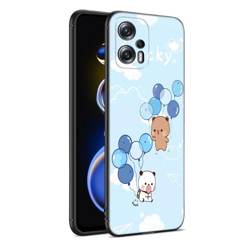 Cute BuBu DuDu Black Silicone Phone Case For Xiaomi POCO X3 X4 NFC F5 M3 M4 M6 X5 X6 Pro F3 F4 GT 5G C55 C65 M5