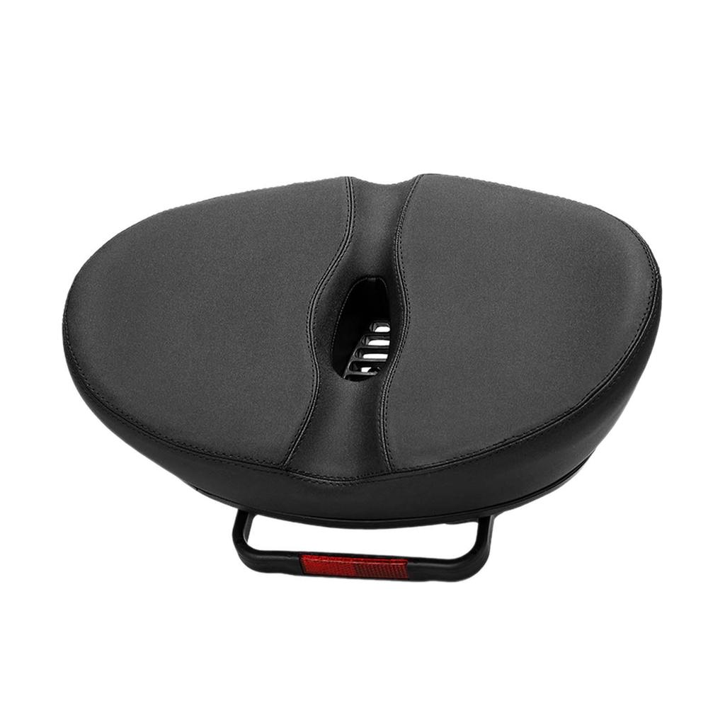 Wide Soft Bicycle Saddle Comfort Cushion Waterproof PU Material Shock Absorbing Pad for Mountain Road and Electric Bikes