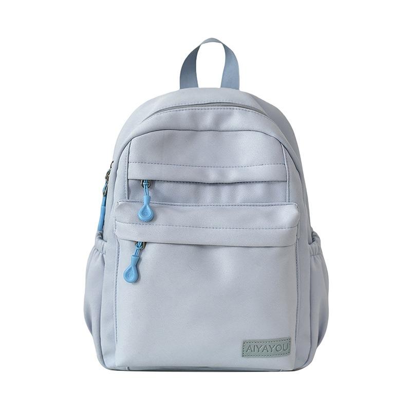 Повседневный кампус однотонный школьный рюкзак для старшеклассника новый маленький свежий нейлоновый дорожный рюкзак для улицы