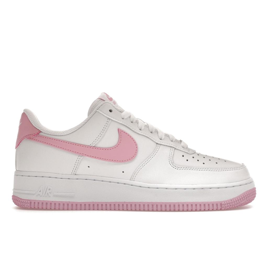 Nike Мужские кроссовки Air Force 1 07 Bubblegum белые розовые с посадкой FJ4146-101