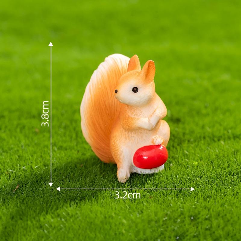 Мох Микро-ландшафтМилые Фигурки БелочекСадовые Ландшафтные Украшения Аксессуары, Мини-украшения