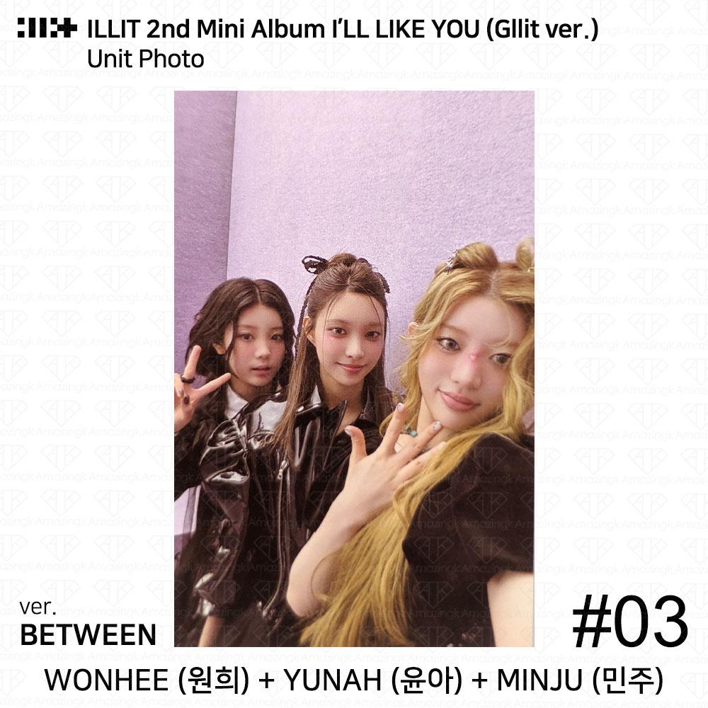 ILLIT 2-й мини-альбом I'LL LAKE YOU Gllit Ver To с фотокарточкой Between Photocard Photo