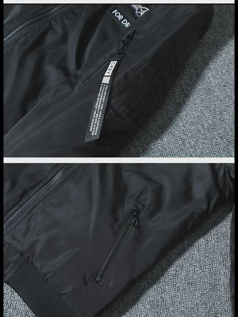 Мужская куртка Cross-Border MA-1 Flight Jacket - новая повседневная вышитая модная бейсбольная куртка с воротником