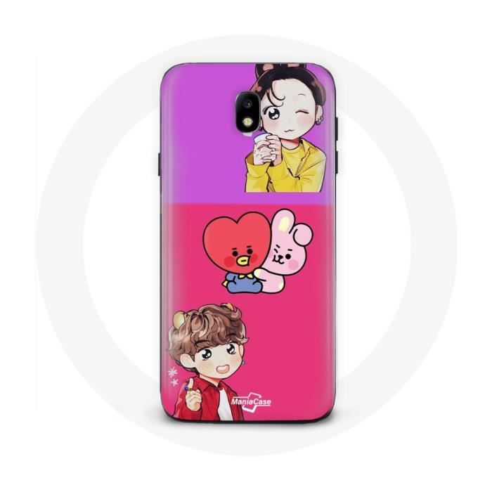 Case for Samsung Galaxy J3 2017 BTS BT21 Cooky And Tata Bangtan V And Jungkook Fanart