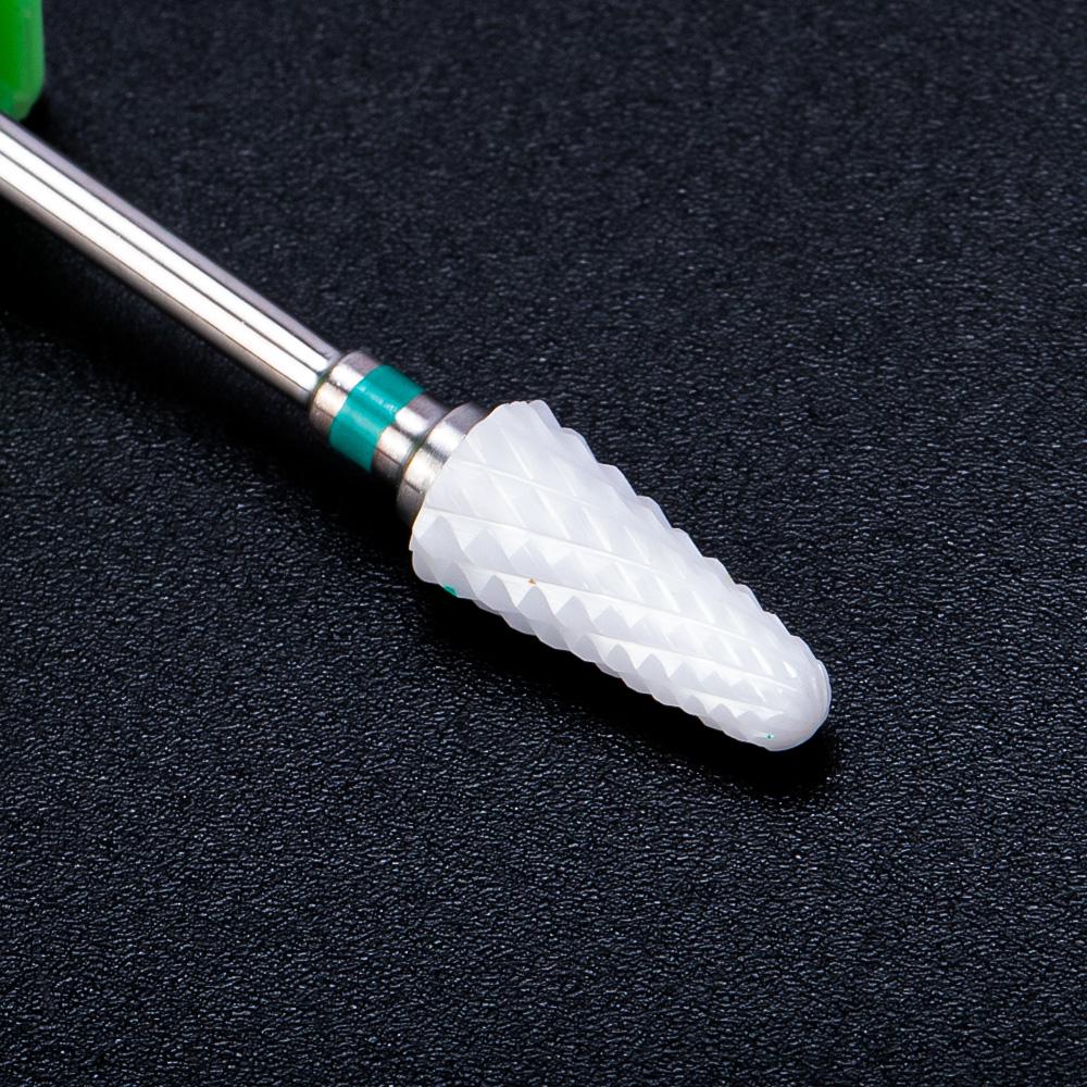 Керамическая фреза, маникюрные сверла для ногтей, электрические пилочки для ногтей, розовые, синие, шлифовальные насадки, фрезы, резак, аксессуары для заусенцев