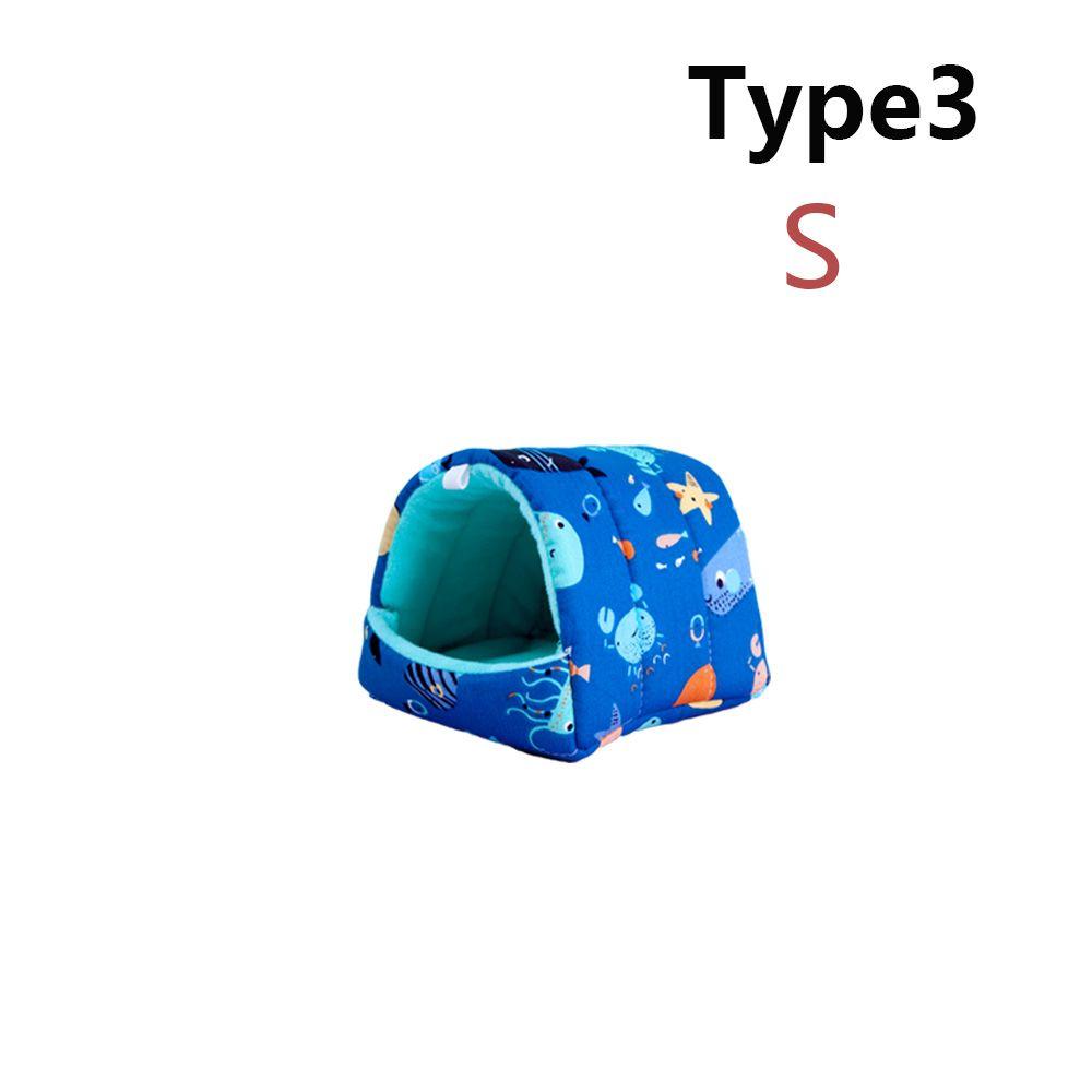 Mini Cage Winter Rabbit Squirrel Guinea Pig Nest Hamster House Small Animal Sleeping Bed Warm Mat