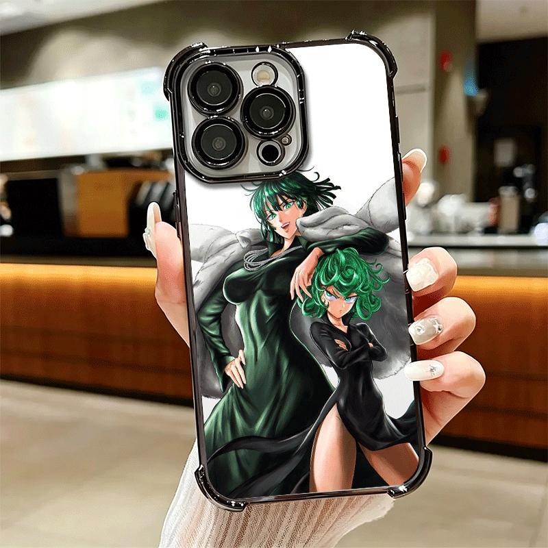 Мягкий чехол для телефона One P-Punch-Man Tatsumaki для iPhone 15 16 17 Air 14 Pro Max 16E Plus 13 12 Mini Покрытие Защита от падения Fundas