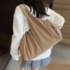 Pleated Large Capacity Shoulder Bag Lightweight Top Handle Bag  Students