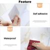 30cmX30cm Self Adhesive Durable Waterproof Marble Floor Sticker Stone Effect Floor Wall Stickers Dining Room Bathroom DIY Kitchen Decor