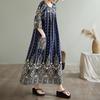 Short Sleeve Plus Size Cotton Vintage Floral New In Dresses for Women Casual Loose Long Summer Dress