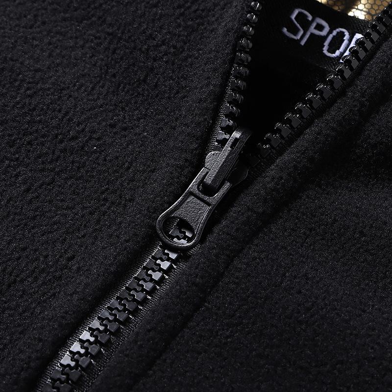 Осень и Зима Новое Свободное и Универсальное Повседневное Пальто для Среднего Возраста Мужское Черное Свободного Типа