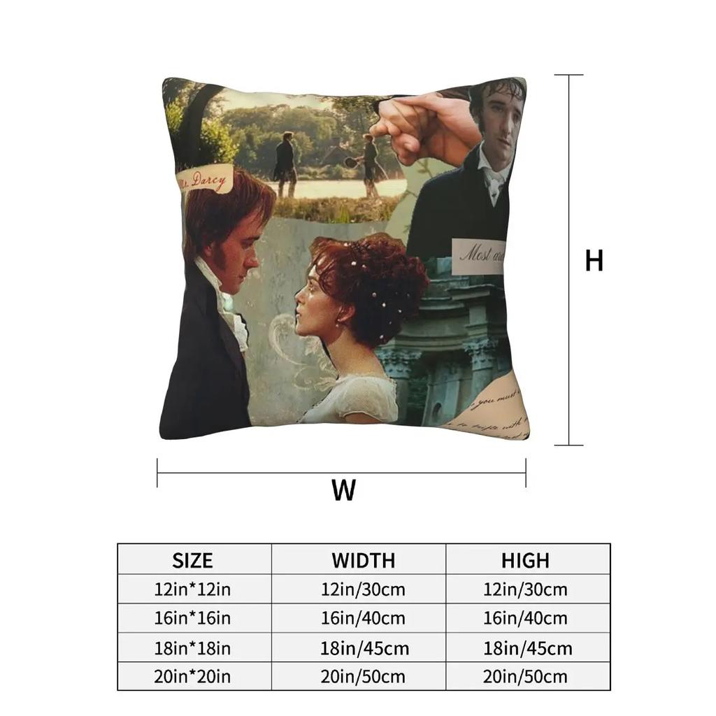 90S Fitzwilliam Darcy Pride And Prejudice 2 Pcs Square Pillowcase Pillow Cover Cushion Decor Comfort Throw Pillow For Home Sofa