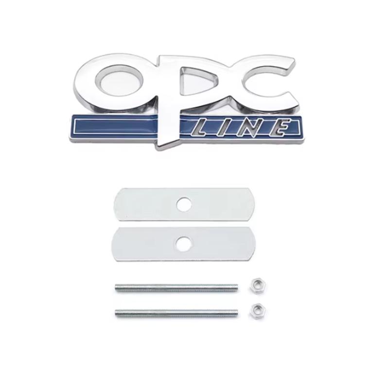 Эмблема OPC Line Значок на решетку радиатора Наклейки на заднюю часть Логотип Для Opel Astra G H J K F Corsa D Zafira B Insignia Mokka Regal Аксессуары