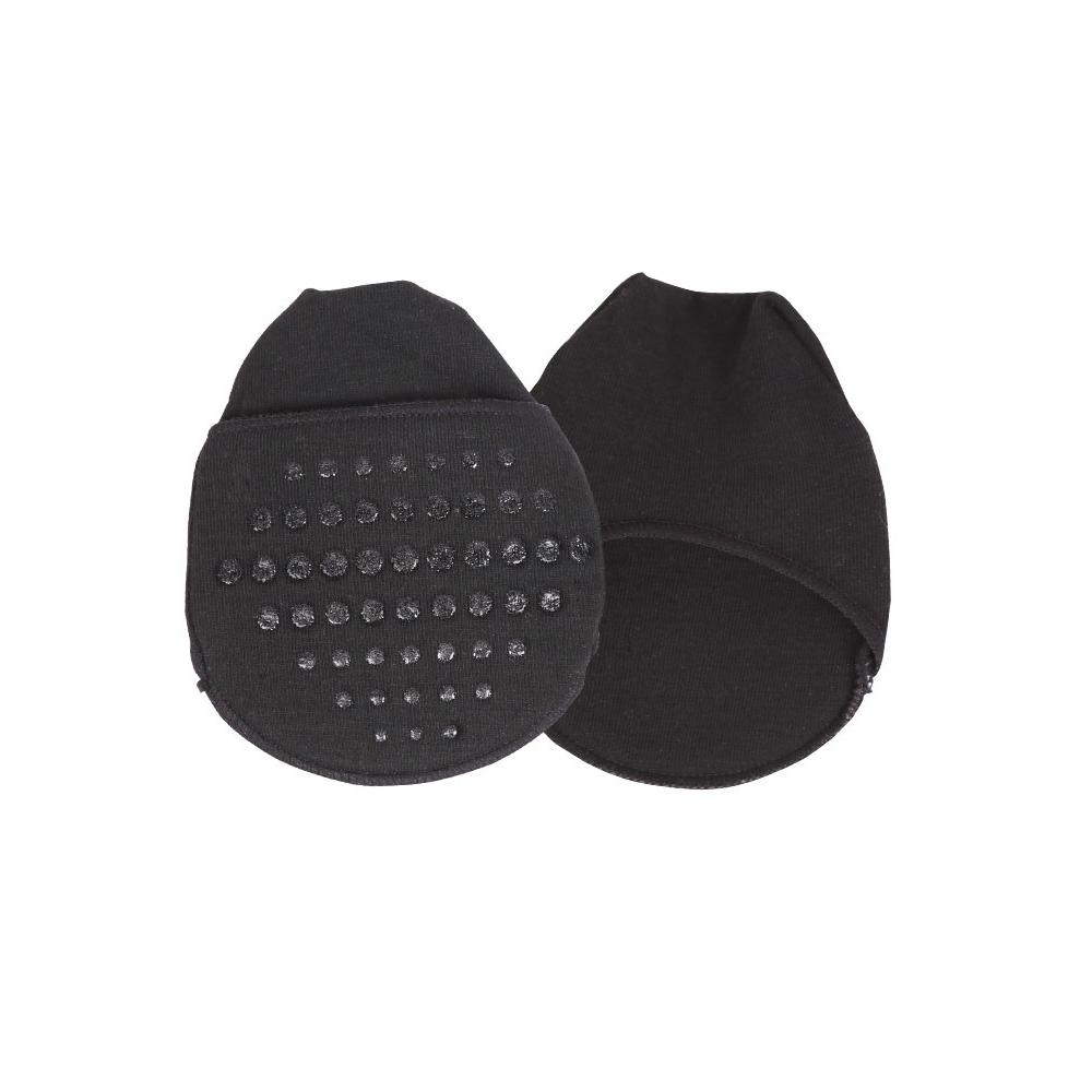 1 Pair Breathable Women's Invisible Toe Cover With Padding Toe Topper Liner Socks Non-Skid Bottom For High Heels Cushions