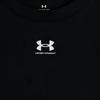 Under Armour Однотонная удобная футболка с круглым вырезом и коротким рукавом, женские топы, черный цвет 1383683-001