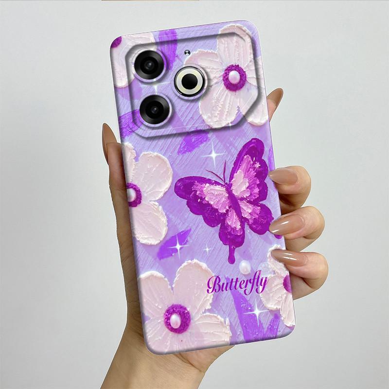 Для Tecno Pova 6 Neo Чехол POVA6NEO Силиконовый ТПУ Мягкий Чехол для Телефона Расписной Печатный Ударопрочный Защитный Задний Чехол