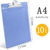 Approval Book Clip Multifunctional A5 Flat Board Nail Menu Plastic Writing Board Plate Holder Stationery Office Supplies Vertical Book for Students